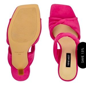Nine West Pink Seeya sexy heels size 8